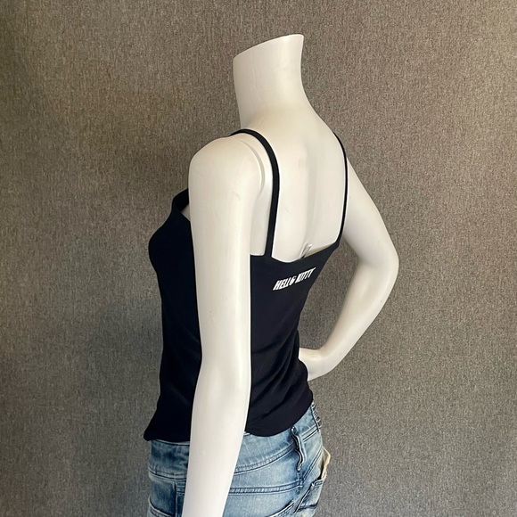 RARE Super Cute Hello Kitty Ladies Spaghetti Strap Tank Top Love - Picture 2 of 6